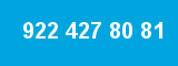 922 427 80 81 922 427 80 81